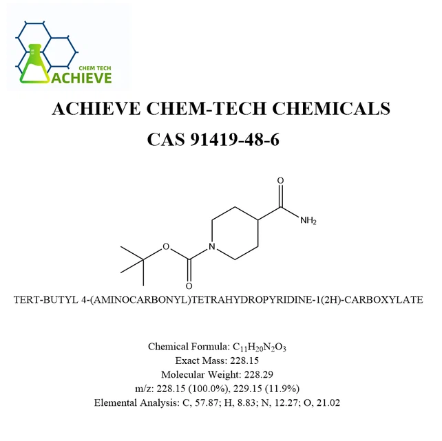 TERT-BUTYL 4-(AMINOCARBONYL)TETRAHYDROPYRIDINE-1(2H)-CARBOXYLATE CAS 91419-48-6 | Shaanxi BLOOM Tech Co., Ltd TERT-BUTYL 4-(AMINOCARBONYL)TETRAHYDROPYRIDINE-1(2H)-CARBOXYLATE CAS 91419-48-6 | Shaanxi BLOOM Tech Co., Ltd