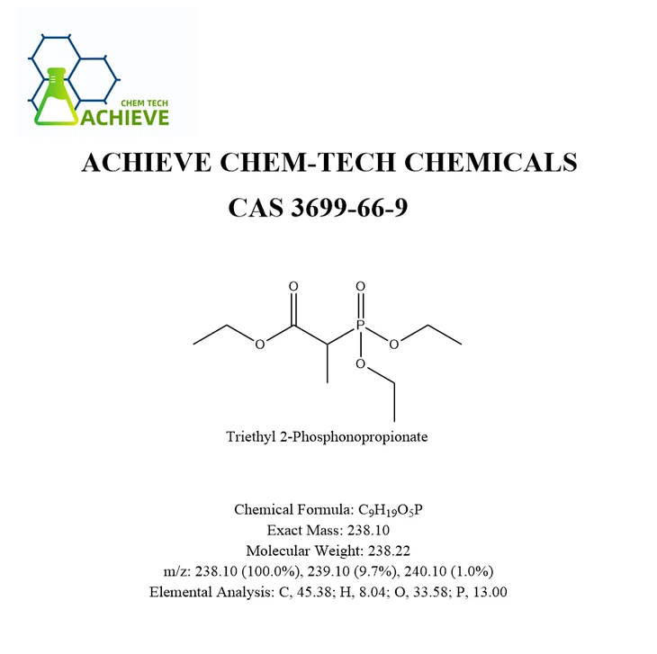 Triethyl 2-Phosphonopropionate CAS 3699-66-9 | Shaanxi BLOOM Tech Co., Ltd Triethyl 2-Phosphonopropionate CAS 3699-66-9 | Shaanxi BLOOM Tech Co., Ltd